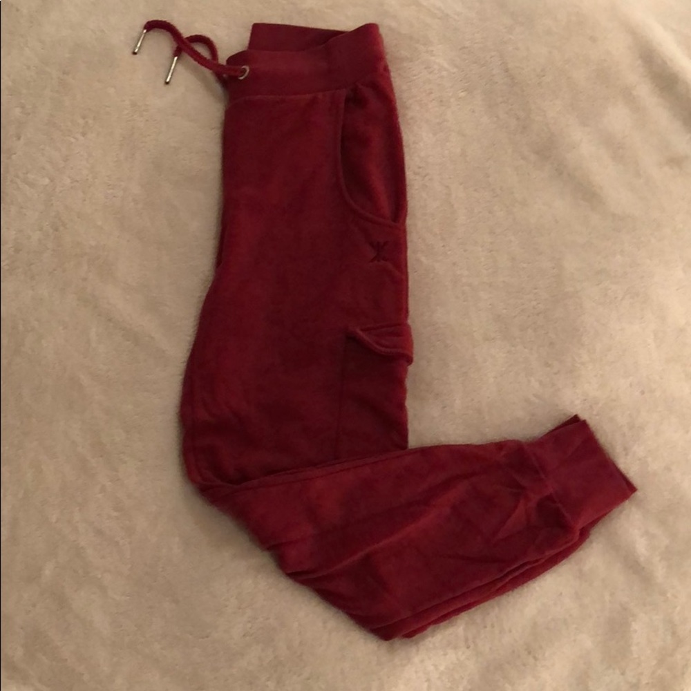 Onepiece Red Melange Sweatpants Size Small With 4 pockets - Picture 2 of 8